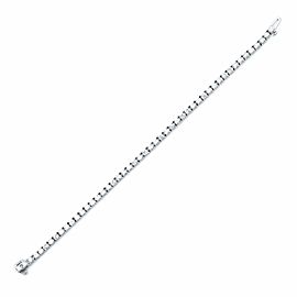 True 14K White Gold Round Cut Diamond Tennis Bracelet 4.50cts