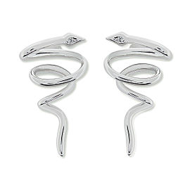 True 18K White Gold KERD814-322 Diamond Earrings 0.02 Cttw