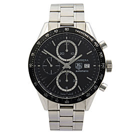 TAG Heuer Carrera Juan Manuel Fangio Steel Black Dial Mens Watch CV2010.BA0794