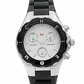 Michele Tahitian Jelly Bean Rubber Steel Quartz White Ladies Watch MWW12D000002