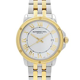 Raymond Weil Tango Two-Tone Steel White Dial Quartz Mens Watch 5591-STP-00308