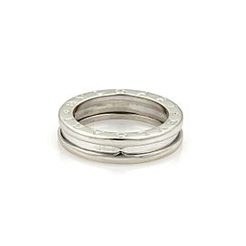 Bvlgari Bulgari B Zero-1 18k White Gold 5mm Single Band Ring Size EU 51 US 5.5