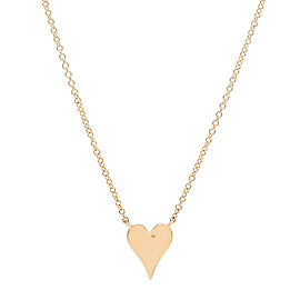 True 0.11Cttw Rachel Koen Pave Diamond Heart Pendant Necklace
