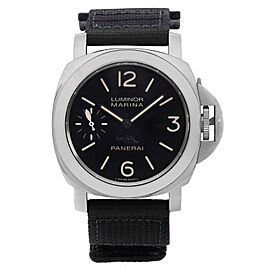 Panerai Luminor Marina Acciaio 44mm Hong Kong Steel Black Dial Mens
