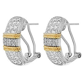 14K Yellow Gold Diamond Earrings