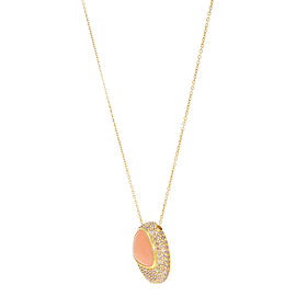Roberto Coin 14K Rose Gold, 18K Yellow Gold Diamond, Moonstone Pendant