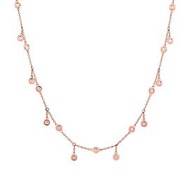 True 14K Rose Gold Diamond 0.85cttw 20 Inch Necklace