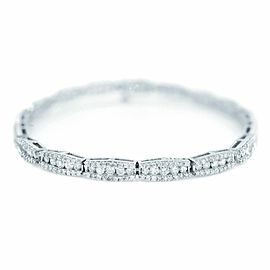 True 14K White Gold Diamond 3.6cttw Bracelet