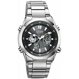 Citizen Eco Drive Stainless Steel Quartz Mens Watch JZ1020-54E