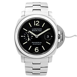 Panerai Luminor Marina Stainless Steel Black Dial Automatic Mens Watch PAM00299