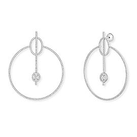 True Glam'Azone 18k White Gold Pave Diamond Earrings 2.52cttw