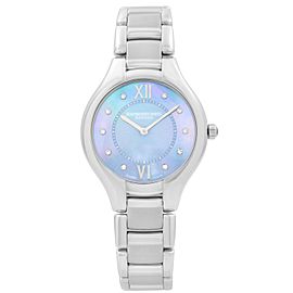 Raymond Weil Noemia 32mm Steel Diamond Blue MOP Dial Ladies Watch 5132-ST-00955