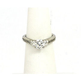 New Scott Kay Platinum Diamond Accent Mounting Engagement Solitaire Ring