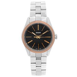 Rado Hyperchrome 31mm Stainless Steel Black Dial Quartz Ladies Watch