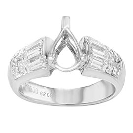 14K Yellow Gold, Platinum Diamond Engagement Ring