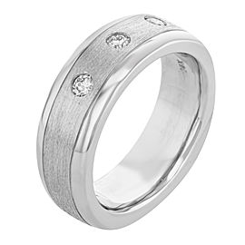 14K White Gold, 14K Yellow Gold Diamond Wedding Ring Size 9