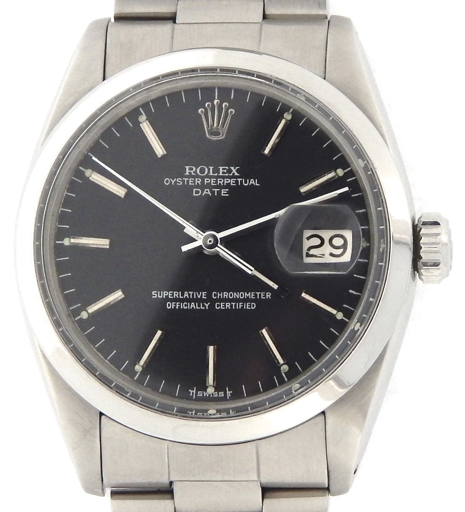 Rolex Date 1500 Vintage 34mm Mens Watch 