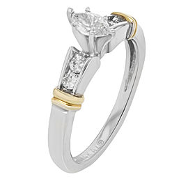 14K Yellow Gold Diamond Engagement Ring