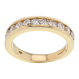 14K Yellow Gold Diamond Wedding Ring Size 6.25