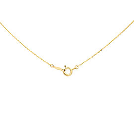 True Yellow Gold 'L' Letter Pendant Necklace With Chain