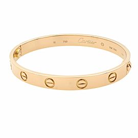 Cartier Love 18K Rose Gold Bracelet Size 16