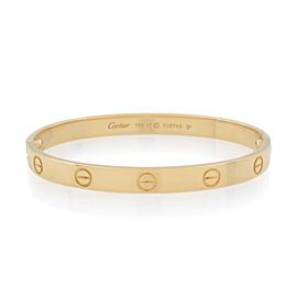 Cartier Love Bracelet 18K Yellow Gold Size 17