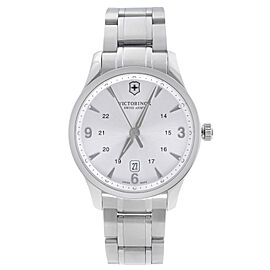 Victorinox Swiss Army Alliance 40mm Steel Silver Dial Mens Quartz Watch