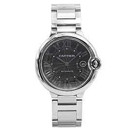 Cartier Ballon Bleu Stainless Steel 42mm Black Dial Automatic Men Watch