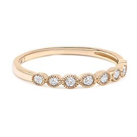True Round Cut Diamond Ring 14K Yellow Gold