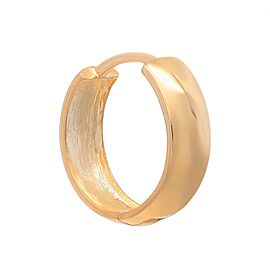 True Small Wide Hinged Huggie Hoop Earrings