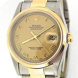 Mens Rolex Two-Tone Datejust Gold Roman 16203