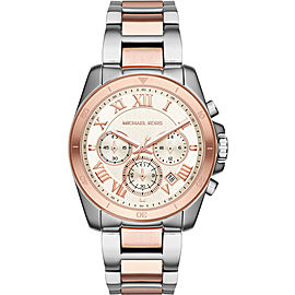 Michael Kors Brecken MK6368 Two Tone Stainless Steel with White Dial 40mm Womens Watch