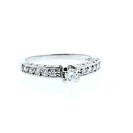 18k White Gold .75ct Diamonds Ladies Ring Size 6