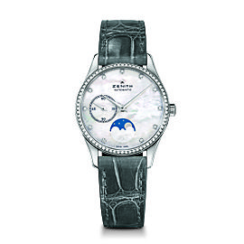 ZENITH Elite Lady Moonphase 16.2310.692/81.C706 Grey Alligator 33mm Womens Watch