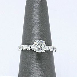 Leo Diamond Engagement Ring Round Cuts 1.70 tcw 14k White Gold $20,000 Retail
