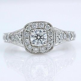 VERA WANG Diamond Engagement Ring Love Collection Round 1.25 tcw 14k White Gold