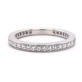 Tiffany & Co Legacy Collection Full Circle Diamond Wedding Band Ring 2 MM Plat