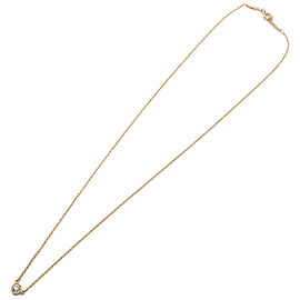 Auth Tiffany&Co. By the Yard 1P Diamond Necklace 0.14ct K18 Yellow Gold Used F/S