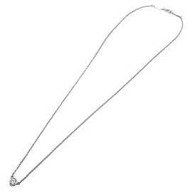 Authentic Tiffany&Co. By the Yard 1P Diamond Necklace 0.14ct PT950 Used F/S
