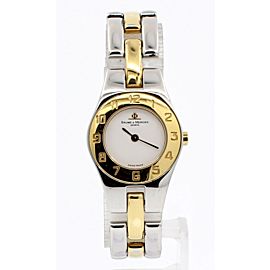 Baume & Mercier LINEA TwoTone White Dial Ladies Watch