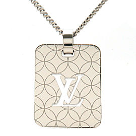 Auth Louis Vuitton Pendentif Champs Elysees PM Necklace Silver M65452 Used F/S