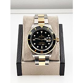 Rolex Submariner Black Dial 18K Yellow Gold Stainless Steel