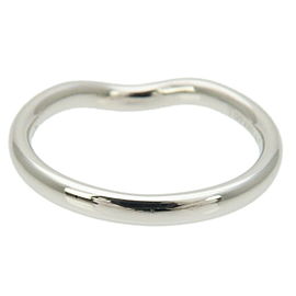 Authentic Tiffany&Co. Curved Band Ring 9P Diamond PT950 US5.5-6 EU51.5 Used F/S