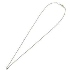Authentic Tiffany&Co. By the Yard 1P Diamond Necklace 0.05ct Silver 925 Used F/S