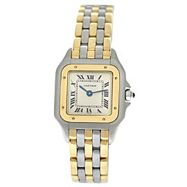 Cartier Panthere 18K Yellow Gold & Steel Three Row 22MM Quartz Watch