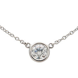 Auth Tiffany&Co. By the Yard 1P Diamond Necklace