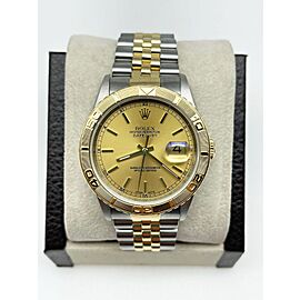 Rolex Datejust Thunderbird Turn O Graph Champagne Dial 18K Gold Steel