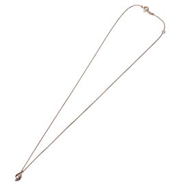 Authentic STAR JEWELRY 2P Diamond Necklace 750PG Rose Gold Used F/S
