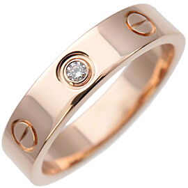 Cartier Mini Love Ring Diamond K18PG Rose Gold