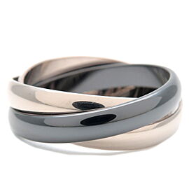 Cartier Trinity Ring K18 Black Ceramic